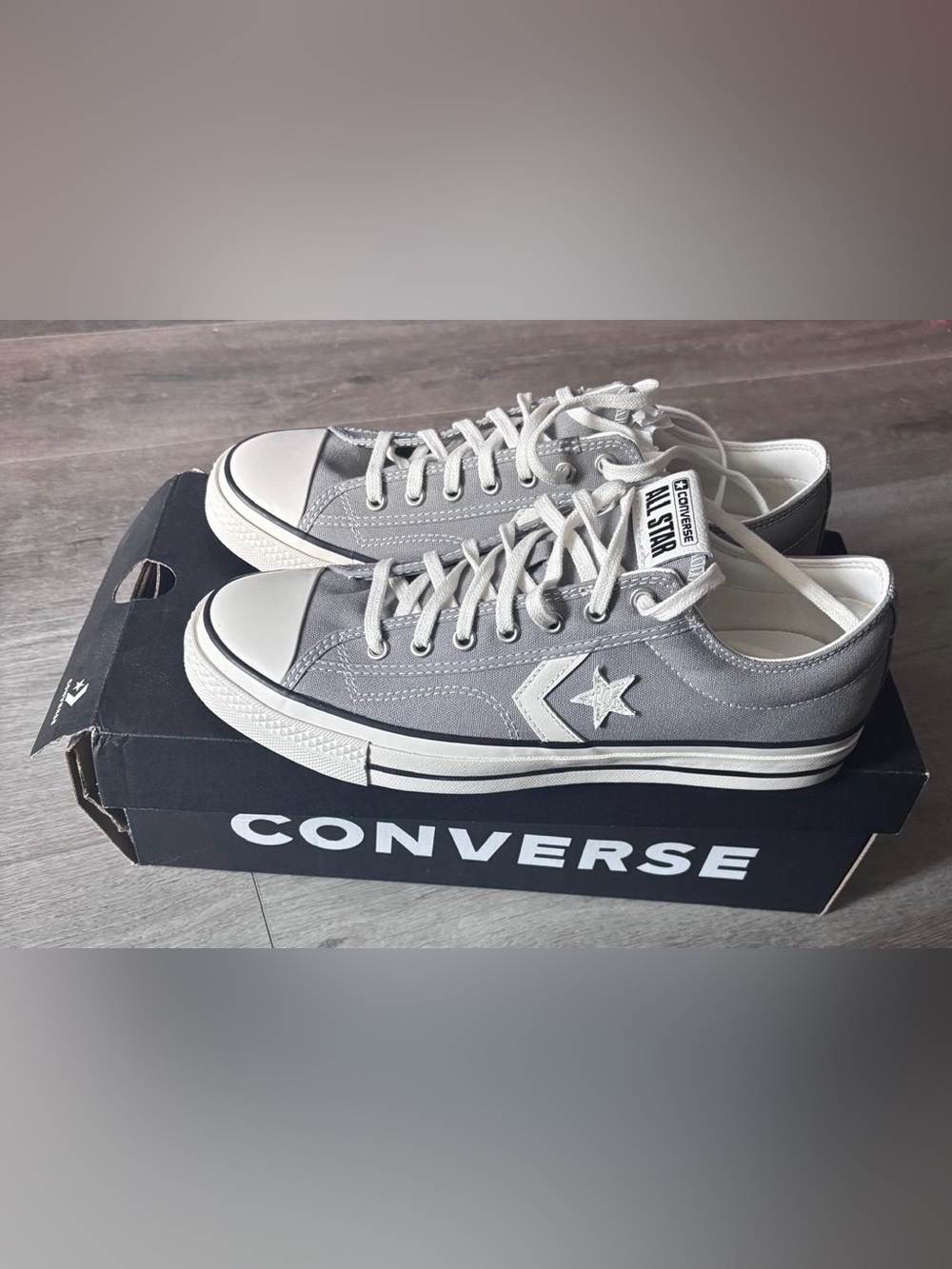 NEW - Converse Star Player 76 'Classic Grey' Low-Top Sneakers